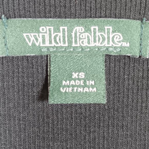 Wild Fable Ribbed Black Bodysuit Size XS Snap Buttons Closure Pullover - Picture 12 of 13